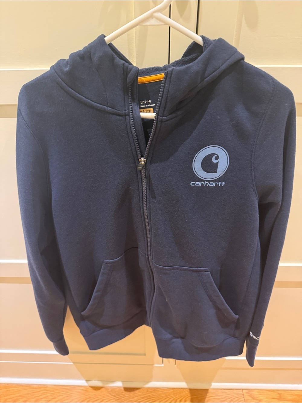 Carhartt women’s  Navy Blue Zip Front Hoodie